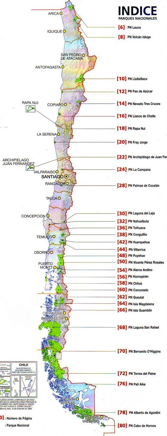 Harta Chile râu