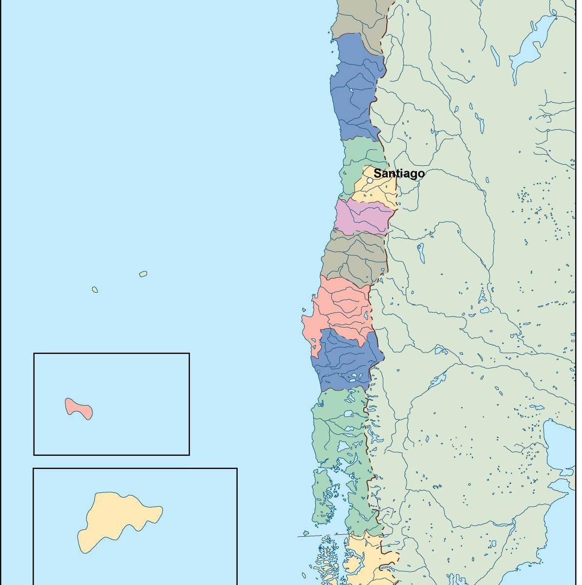 Harta Chile vector