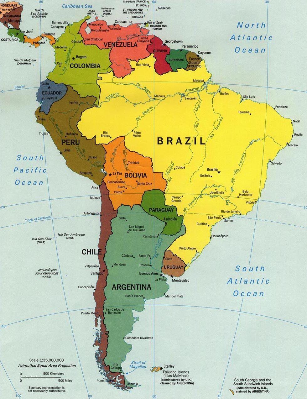 Harta de localizare a Chile