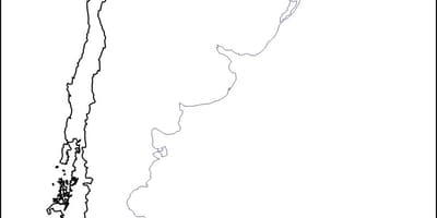 Hartă goală de Chile
