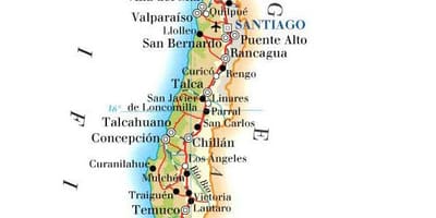 Harta Chile parcuri naționale 