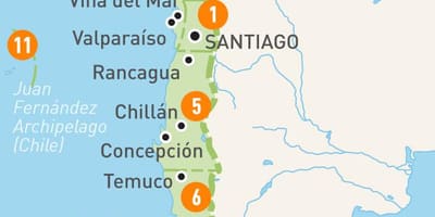 Chile provincii hartă