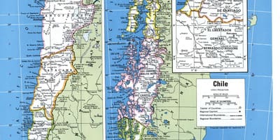 Harta detaliată Chile