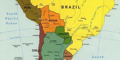 Harta de localizare a Chile