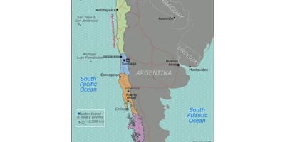 Harta de valdivia, Chile